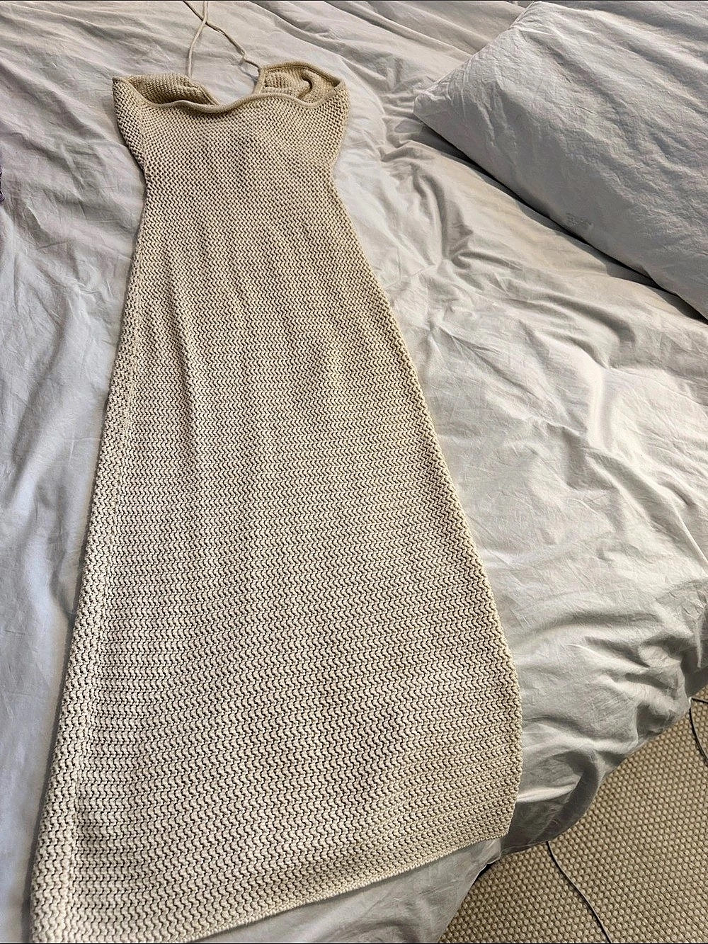 Reformation Cream Knit Maxi Dress Size XS
